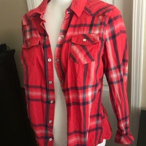 Large Mossimo Red Flannel